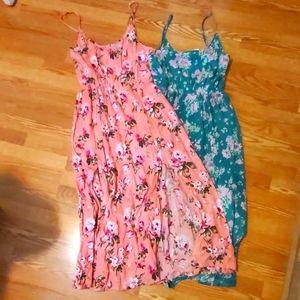 NWT 2 Spaghetti strap maxi dresses